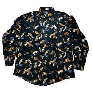 The Suit Club Cotton Large Men Fishing Outdoor Button Down Casual